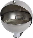 VAR Kugel-Wandascher aus Edelstahl, zur Wandmontage, HxBxT 280 x 260 x 300 mm