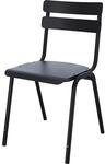 Outdoor-Stuhl ONE, VE 4 Stk, schwarz kaiserkraft