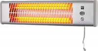 Wand-Quarz-Heizstrahler chrom, 1200 W, LxBxH 115 x 538 x 135 mm kaiserkraft