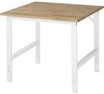 RAU Arbeitstisch, h&ouml;henverstellbar, Gestell 60 x 30 mm, Buchenplatte massiv, BxT