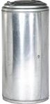Abfallbeh&auml;lter, Volumen 120 l, HxBxT 990 x 470 x 535 mm, feuerverzinkt kaiserkraft