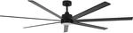 Deckenventilator Lucci air Atlanta II, inkl. Fernbedienung, schwarz kaiserkraft