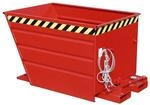 eurokraft pro Kippbeh&auml;lter, kompakte Bauweise, Volumen 0,55 m&sup3;, feuerrot