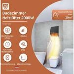 Badezimmer-Heizl&uuml;fter, 2000 W, LxBxH 144 x 253 x 347 mm kaiserkraft