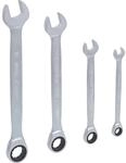 KS Tools GEARplus Ratschenringmaulschl&uuml;ssel-Satz, Flank Traction, 4 Teile,