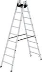 MUNK Sicherheits-Sprossenleiter, beidseitig begehbar, Sprossen 30 x 30 mm,