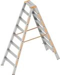 Layher Stufen-Stehleiter, beidseitig begehbar, 2 x 8 Stufen