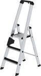MUNK Stufen-Stehleiter CLIP-STEP, einseitig begehbar, geriffelt, 3 Stufen