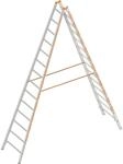 Layher Sprossen-Stehleiter, beidseitig begehbar, 2 x 14 Sprossen