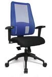 Topstar B&uuml;rostuhl LADY SITNESS DELUXE, beweglich mit 7 Zonen, schwarz / blau