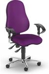 Topstar B&uuml;rostuhl SITNESS 10, mit verstellbaren Armlehnen, lila