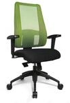 Topstar B&uuml;rostuhl LADY SITNESS DELUXE, beweglich mit 7 Zonen, schwarz / gr&uuml;n