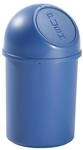 helit Push-Abfallbeh&auml;lter, aus Polypropylen, blau, Volumen 6 l, VE 6 Stk