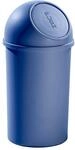 helit Push-Abfallbeh&auml;lter, aus Polypropylen, blau, Volumen 25 l, VE 3 Stk