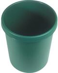 helit Papierkorb aus Polyethylen, Volumen 30 l, VE 5 Stk, gr&uuml;n