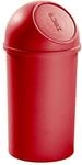 helit Push-Abfallbeh&auml;lter, aus Polypropylen, rot, Volumen 25 l, VE 3 Stk