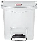 Rubbermaid Treteimer SLIM JIM&reg;, aus Polyethylen, 15 l, wei&szlig;