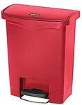 Rubbermaid Treteimer SLIM JIM&reg;, aus Polyethylen, 30 l, rot