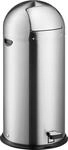 helit Push-Abfalleimer mit Pedal, Volumen 52 l, Hx&Oslash; 890 x 380 mm, Edelstahl