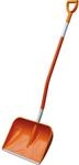 CEMO GfK-Schneeschaufel mit D-Griff, Schaufel-BxH 560 x 360 mm, orange