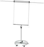 MAUL Flipchart, Rundfu&szlig;, Tafelh&ouml;he 970 mm, wei&szlig;