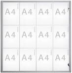 MAUL Schaukasten, Au&szlig;entiefe 27 mm, Au&szlig;enh&ouml;he 963 mm, 12 x DIN A4
