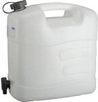 PRESSOL Wasserkanister mit Ablasshahn, 20 Liter, VE 5 Stk, LxBxH 416 x 203 x 408 mm,