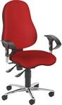Topstar B&uuml;rostuhl SITNESS 10, mit verstellbaren Armlehnen, rot