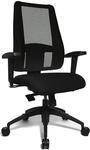 Topstar B&uuml;rostuhl LADY SITNESS DELUXE, beweglich mit 7 Zonen, schwarz / schwarz