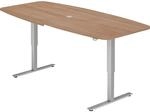 Konferenztisch, BxT 2200 x 1030 mm, elektrisch h&ouml;henverstellbar 720 - 1190 mm,