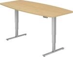 Konferenztisch, BxT 2200 x 1030 mm, elektrisch h&ouml;henverstellbar 620 - 1270 mm,
