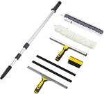 Vermop Fensterreinigungsset TOPLOCK, Teleskopstange, Fensterwischer, Einwascher,