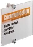 DURABLE T&uuml;rschild CRYSTAL SIGN, aus Acrylglas, VE 5 Stk, HxB 105 x 148 mm