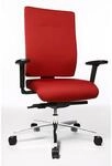 Topstar B&uuml;rostuhl PROFI STAR 15, ergonomische R&uuml;ckenlehne, rot
