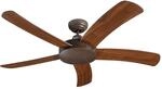 Deckenventilator FALCETTO, ohne Fernbedienung, Nussbaum / braun antik / Bronze