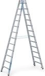 ZARGES Profi-Sprossenleiter, beidseitig begehbar, 2 x 12 Sprossen