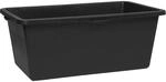 Kunststoffmulde, Volumen 90 l, 640 x 350 mm, schwarz kaiserkraft