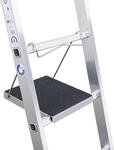 MUNK Einh&auml;ngepodest Tritt R13, f&uuml;r Sprossenleitern, aus Riffelblech, LxB 300 x 284