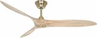 Deckenventilator ECO AIRSCREW, Rotorblatt-&Oslash; 1520 mm, natur / Messing kaiserkraft