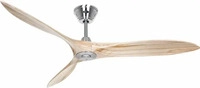 Deckenventilator ECO AIRSCREW, Rotorblatt-&Oslash; 1520 mm, natur / Chrom kaiserkraft