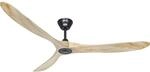 Deckenventilator ECO GENUINO, Rotorblatt-&Oslash; 1800 mm, natur / mattschwarz kaiserkraft