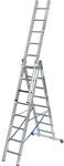KRAUSE Profi-Vielzweckleiter STABILO + S, 3-teilig, Stufen/Sprossen-Kombination, 3 x
