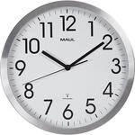 MAUL Wanduhr MAULmove, Aluminium geb&uuml;rstet, &Oslash; 305 mm, Funkuhrwerk