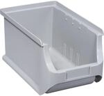 Sichtlagerkasten, LxBxH 235 x 150 x 125 mm, VE 24 Stk, grau kaiserkraft