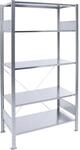 eurokraft pro Steckregal, einreihig, Fachboden-BxT 1000 x 500 mm, verzinkt, H&ouml;he