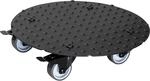 Wagner Pflanzenroller Alu ALASKA, Tragf&auml;higkeit 150 kg, rund, &Oslash; 300 mm, schwarz