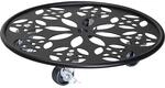 Wagner Pflanzenroller Stahl BLACK, Tragf&auml;higkeit 60 kg, rund, &Oslash; 300 mm, schwarz