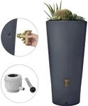 Regenspeicher VASO, UV- und witterungsbest&auml;ndig, Volumen 220 l, graphitgrau