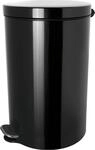 helit Silberionen-Tretabfallsammler, mit Kunststoff Inneneimer, Volumen 5 l, schwarz