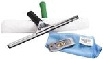 Unger Glasreinigungsset PRO Advanced, Mikrofasertuch, Sicherheitsschaber,